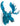 ELECTRIC BLUE MOOSE WALL HEAD