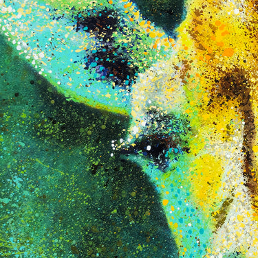 GIRAFFE ORIGINAL ACRYLIC ON CANVAS PAINTING BY DANIEL LAURENCE