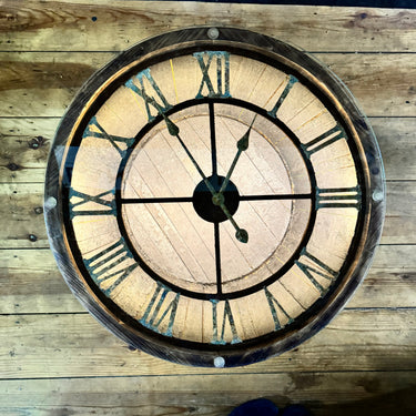 WHISKY BARREL COFFEE TABLE BY DANIEL LAURENCE