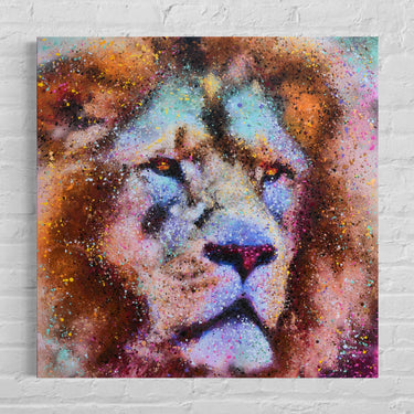 LION LIMITED EDITION CANVAS PRINT BY DANIEL LAURENCE
