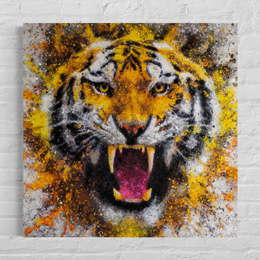 TIGER LIMITED EDITION CANVAS PRINT BY DANIEL LAURENCE