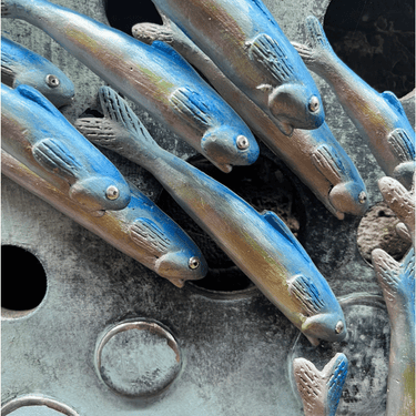 SPIRAL SHOAL ORIGINAL WALL PANEL BY DANIEL LAURENCE