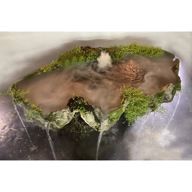 GIANT MISTING CLAM SHELL CASCADING WATER FEATURE