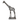 SMALL COURTNEY BLACK NICKEL HOLLOW GIRAFFE SCULPTURE