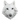 WHITE WOLF HEAD WALL BUST