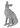 RESIN SITTING GREY HARE