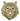 Golden Lion / Tiger Head Wall Hanging